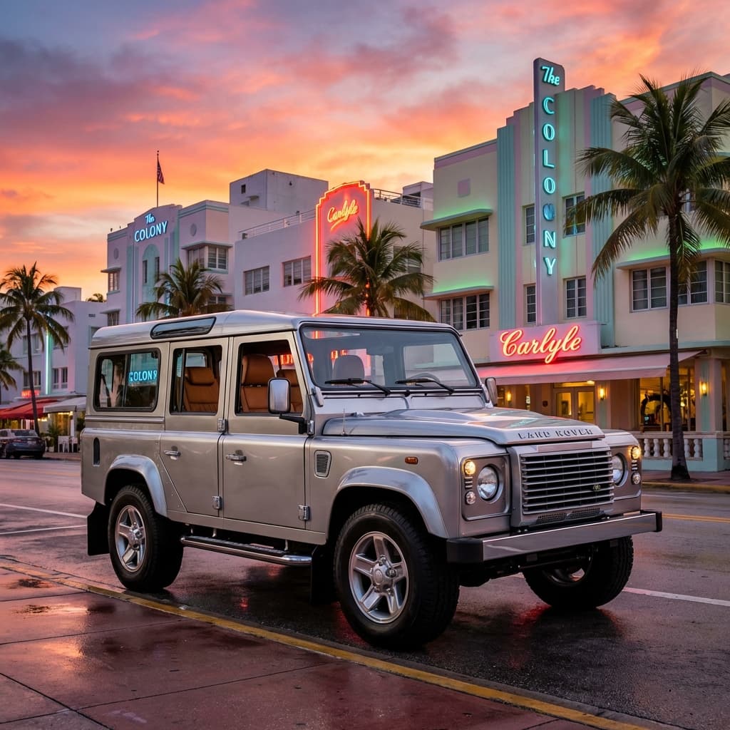 Land Rover Defender in Miami