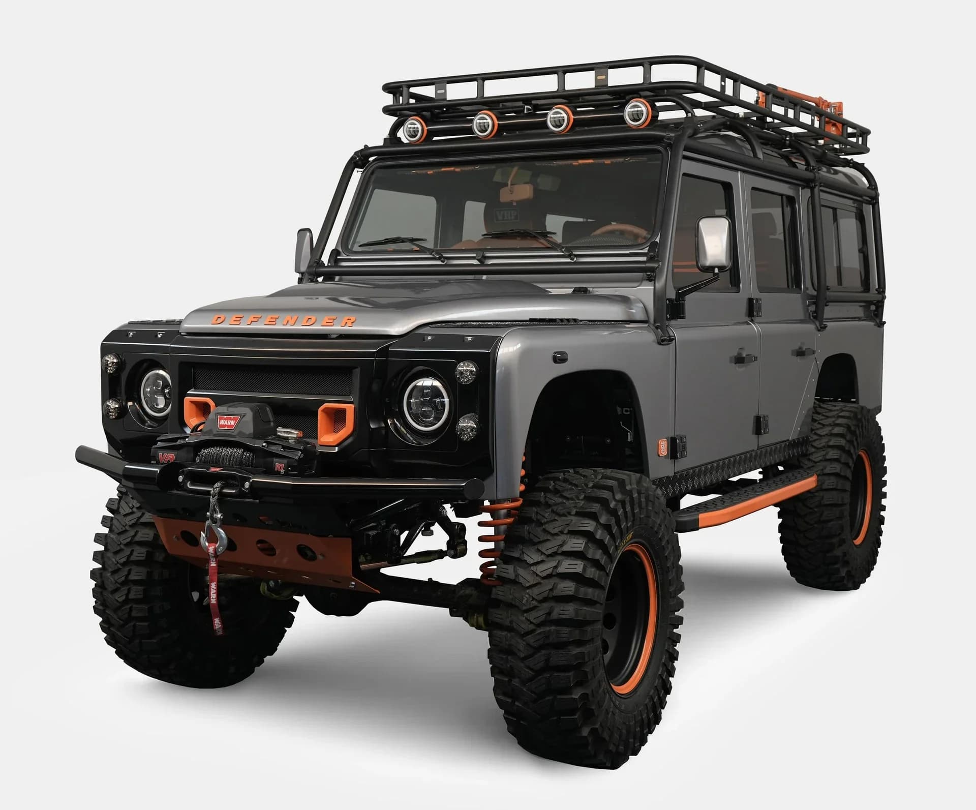 Custom vintage Defender 110 restoration Project 24 by Monarch