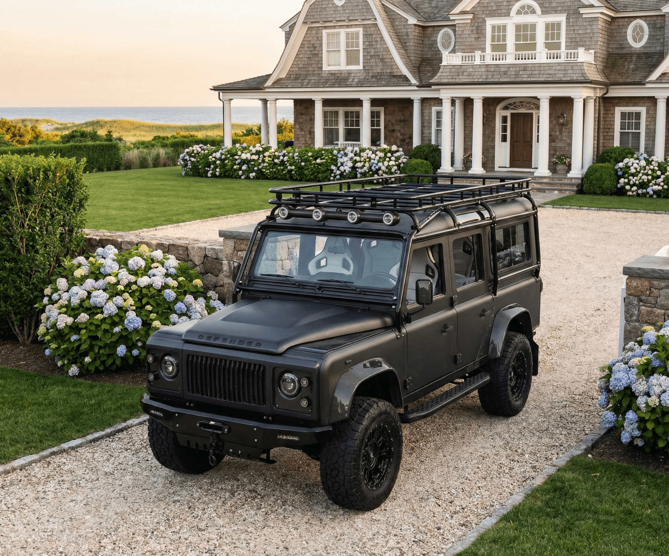 Land Rover Defender in The Hamptons