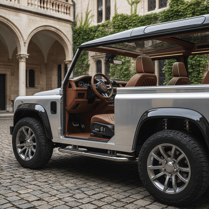 Monarch Defender custom build showing pristine chassis construction and luxury interior craftsmanship