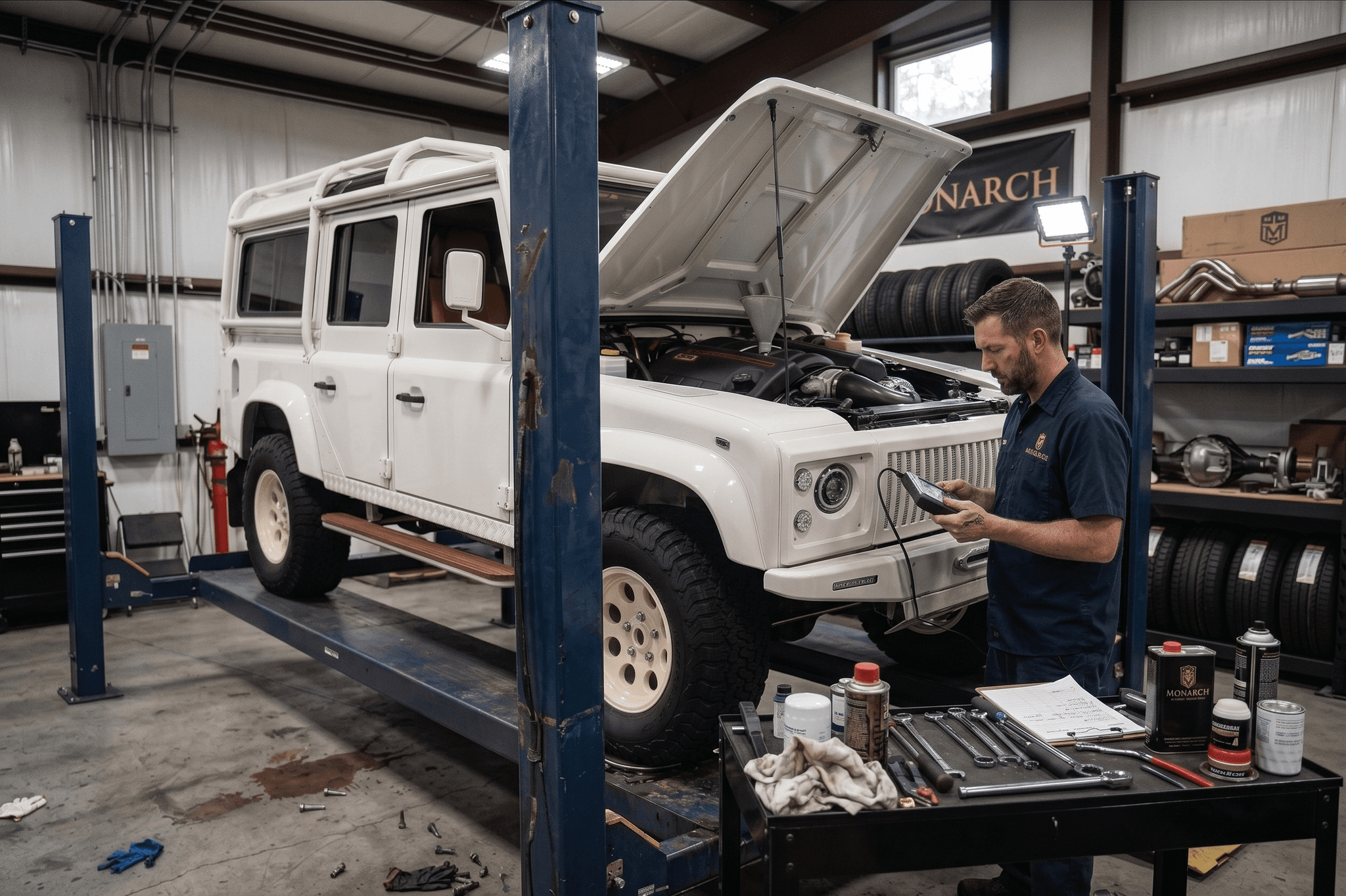 Land Rover Defender Service Mode Land Rover Defender Maintenance Guide for Classic Restomods (2026 ...